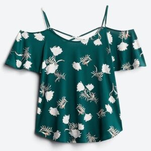 KaileighValette Back Detail Cold Shoulder Knit Top